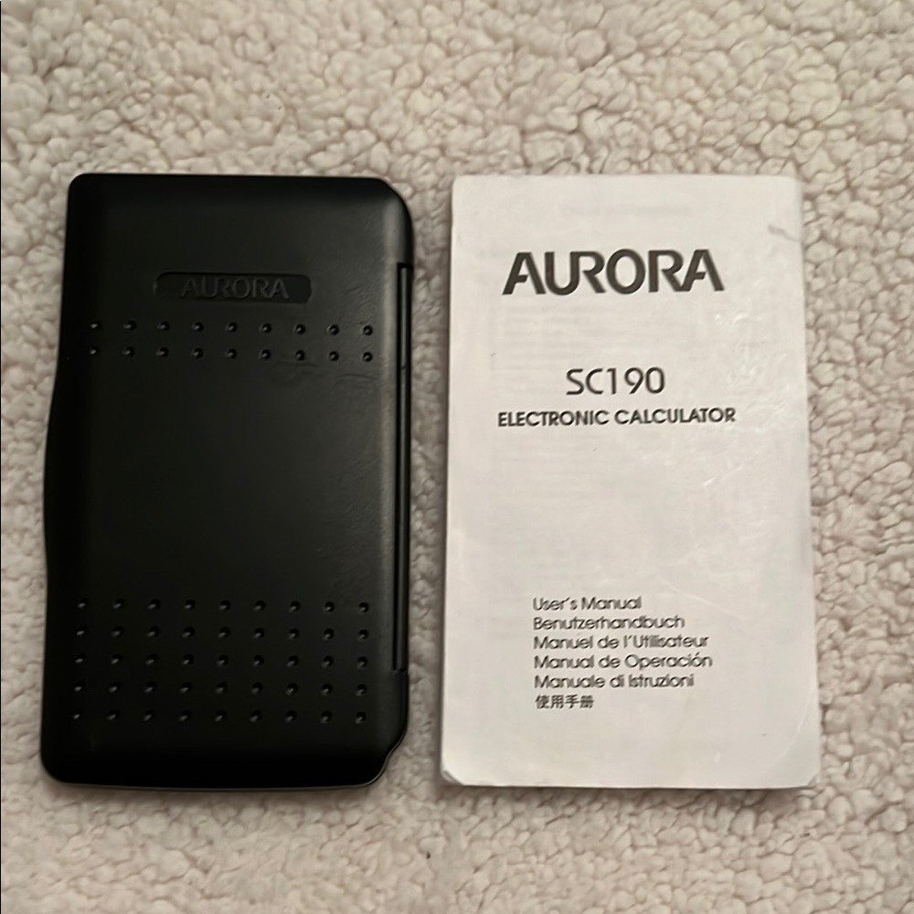 Aurora Black Electronic Calculator SC 190